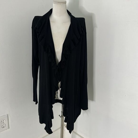 ESCADA Sport Ruffle Longline Cardigan Sweater - Picture 1 of 5